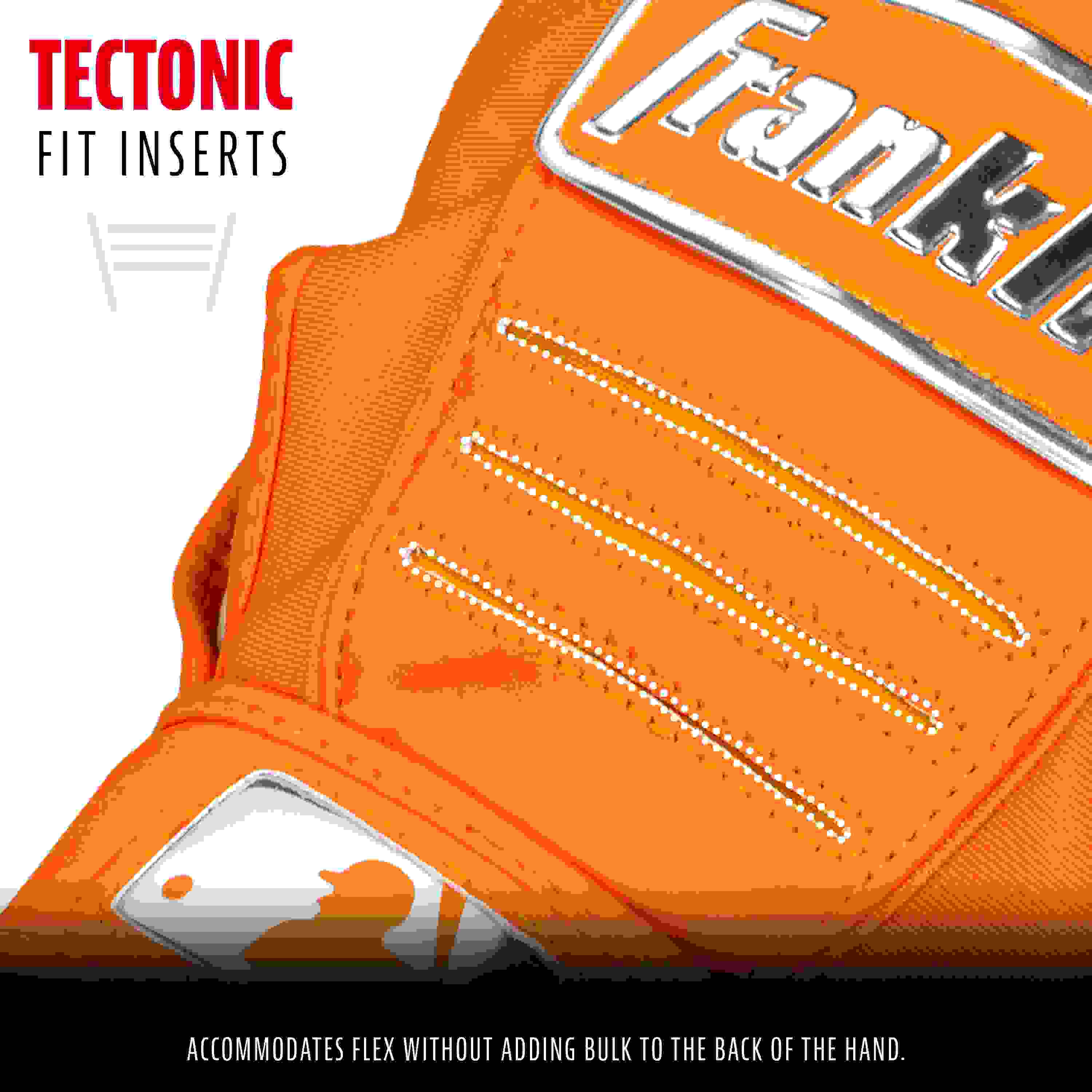 Franklin Sports CFX Pro Hi-Lite Youth Orange Batting Gloves